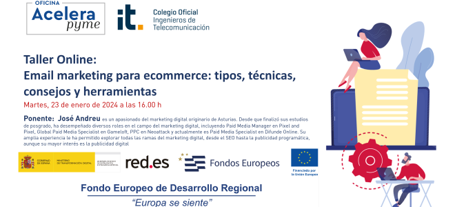 Taller Online: Email marketing para ecommerce: tipos, técnicas, consejos y herramientas